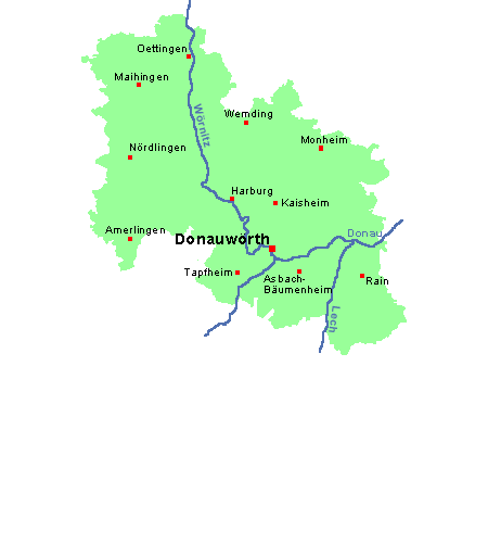 Unterkunft und Unterkünfte für den Landkreis Donau-Ries