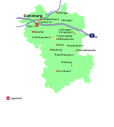 Ferienhaus und Ferienhäuser für den Landkreis Günzburg