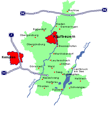 Ferienhaus und Ferienhäuser für den Landkreis Ostallgäu