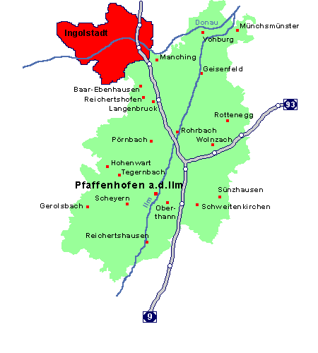 Unterkunft und Unterkünfte für den Landkreis Pfaffenhofen an der Ilm